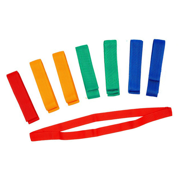 Pre-Sport team resistance bands pack of 10 for sports training and physical therapy, black elastic exercise bands.