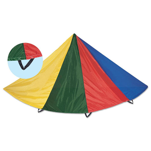 Pre-Sport Essential Parachute 5m group activity with 16 handles, colorful nylon fabric for outdoor sporting games.