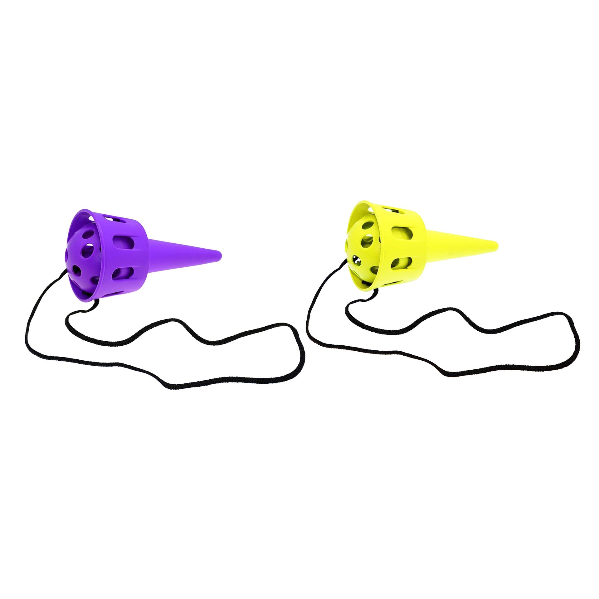 Pre-Sport Cup and Ball Catcher for sporting goods, showing a colorful plastic catch device with a ball attached by a string.