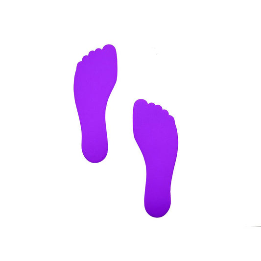 Pre-Sport foot floor marker pack of 6 for sporting events, durable plastic foot placement guides for sports activities.