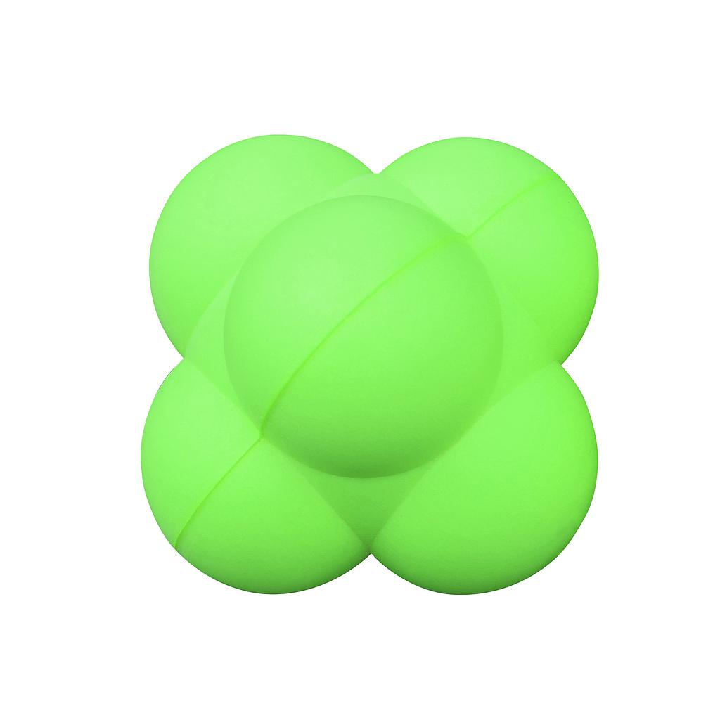 Uncoated foam reaction ball from Pre-Sport for sports training, shown with a close-up of its soft, textured surface.
