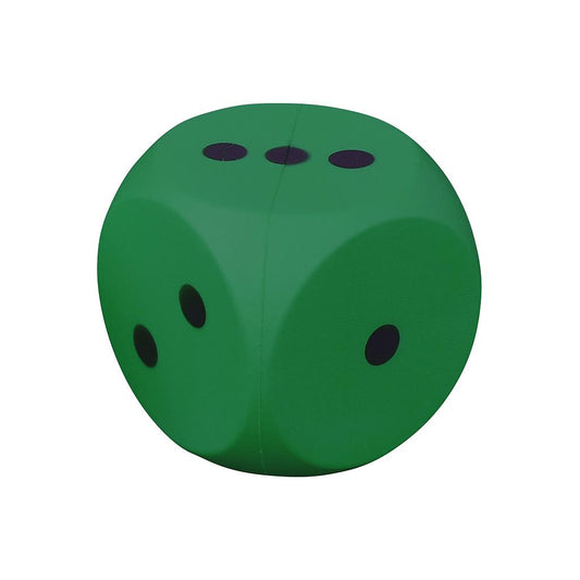 Pre-Sport coated foam dice, 14cm with numbered sides 1-6, ideal for educational and sporting activities.