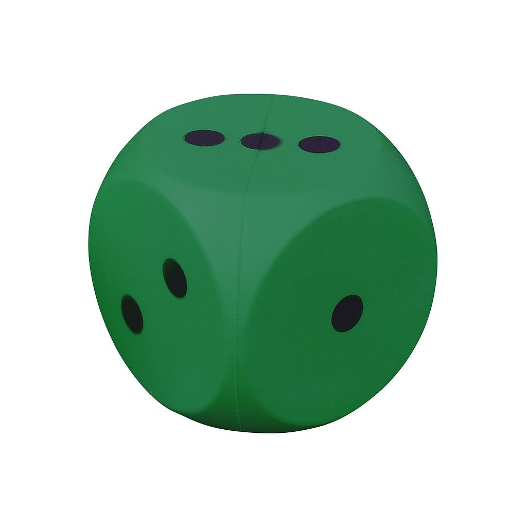 Coated foam educational dice from Pre-Sport, 14cm with numbered sides 1-6, used for learning and sports activities.