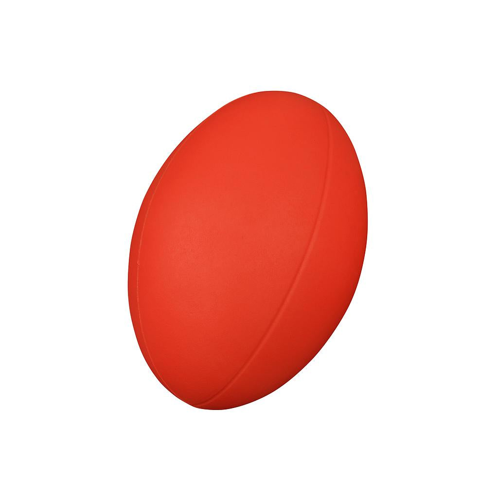 Pre-Sport Coated Foam Rugby Ball Size 3, sporting goods, with a textured coating and traditional rugby shape.