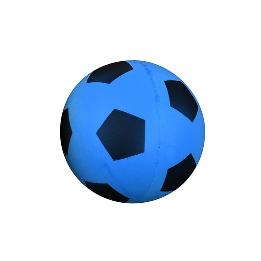 Coated foam football by Pre-Sport with black and white panels, ideal for recreational sports and casual play.