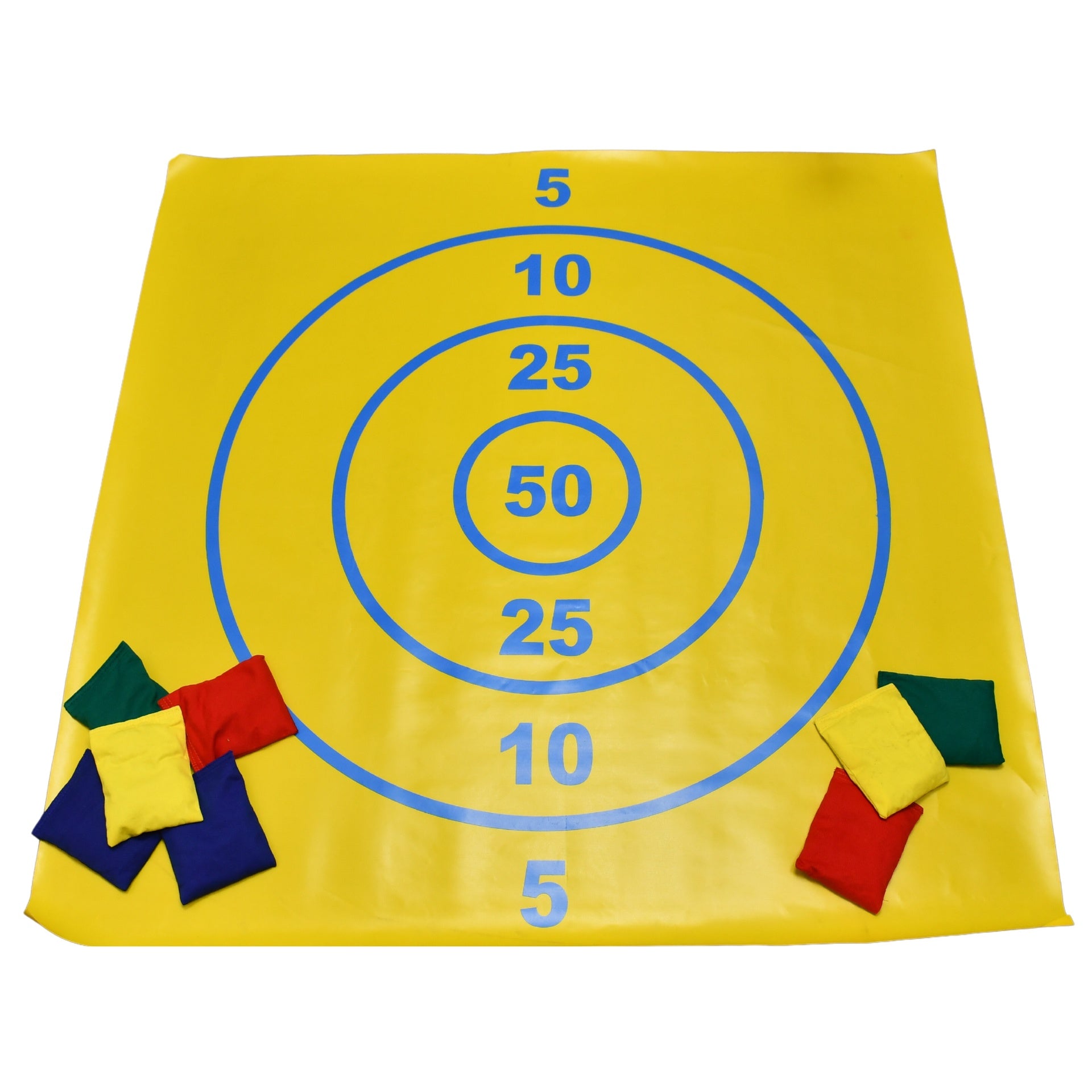 Pre-Sport Target Bean Bag Mat with Bean Bags, 100cm x 100cm PVC sporting goods for indoor or outdoor play activities