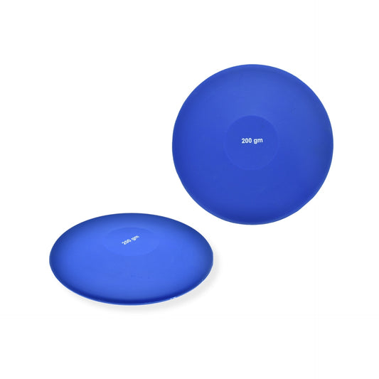 Pre-Sport Elementary Discus Soft PVC training discus in 0.2kg to 0.5kg, shown in bright colors for sporting training activities.