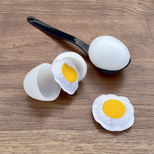 Pre-Sport Egg and Spoon Race 6-pack set of plastic eggs and spoons for outdoor sporting games and relay races.
