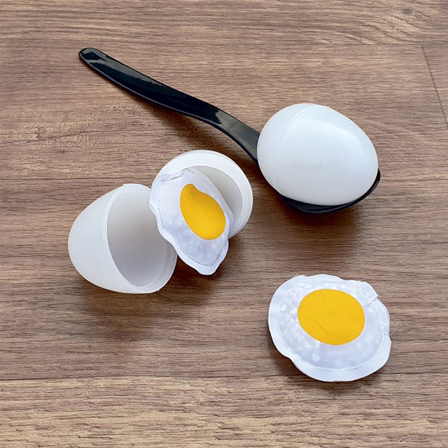 Pre-Sport Egg & Spoon Race set with six colorful plastic eggs and spoons for outdoor fun and team games.