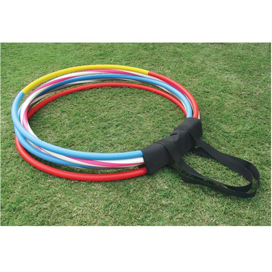 Pre-Sport Hula Hoop Carry Strap for sporting goods, designed to easily carry and store hula hoops with comfortable straps.