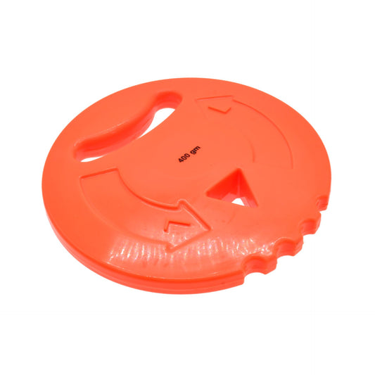 Pre-Sport multi-sport training discus made of soft PVC, shown in a close-up with a smooth, lightweight surface for sports training.