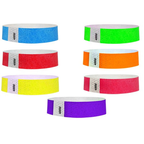 25mm Tyvek Wristbands Pack of 1000