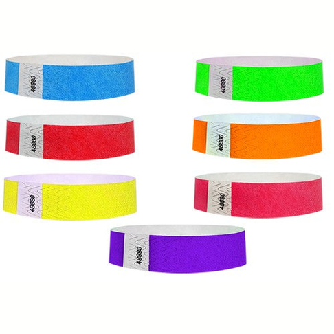 Makero 25mm Tyvek wristbands, pack of 1000, durable sporting event accessories with adjustable closure for secure wear