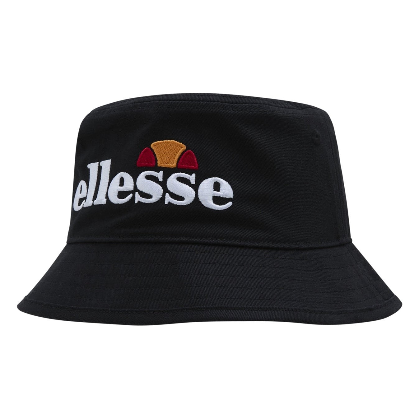 Ellesse Mavro bucket hat hanging on a display with a casual outdoor background, showcasing its stylish accessory design.