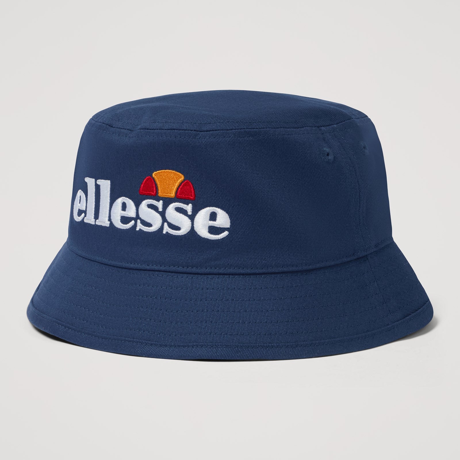 Ellesse Mavro bucket hat in black fabric with wide brim and logo embroidery, stylish accessory for casual wear.