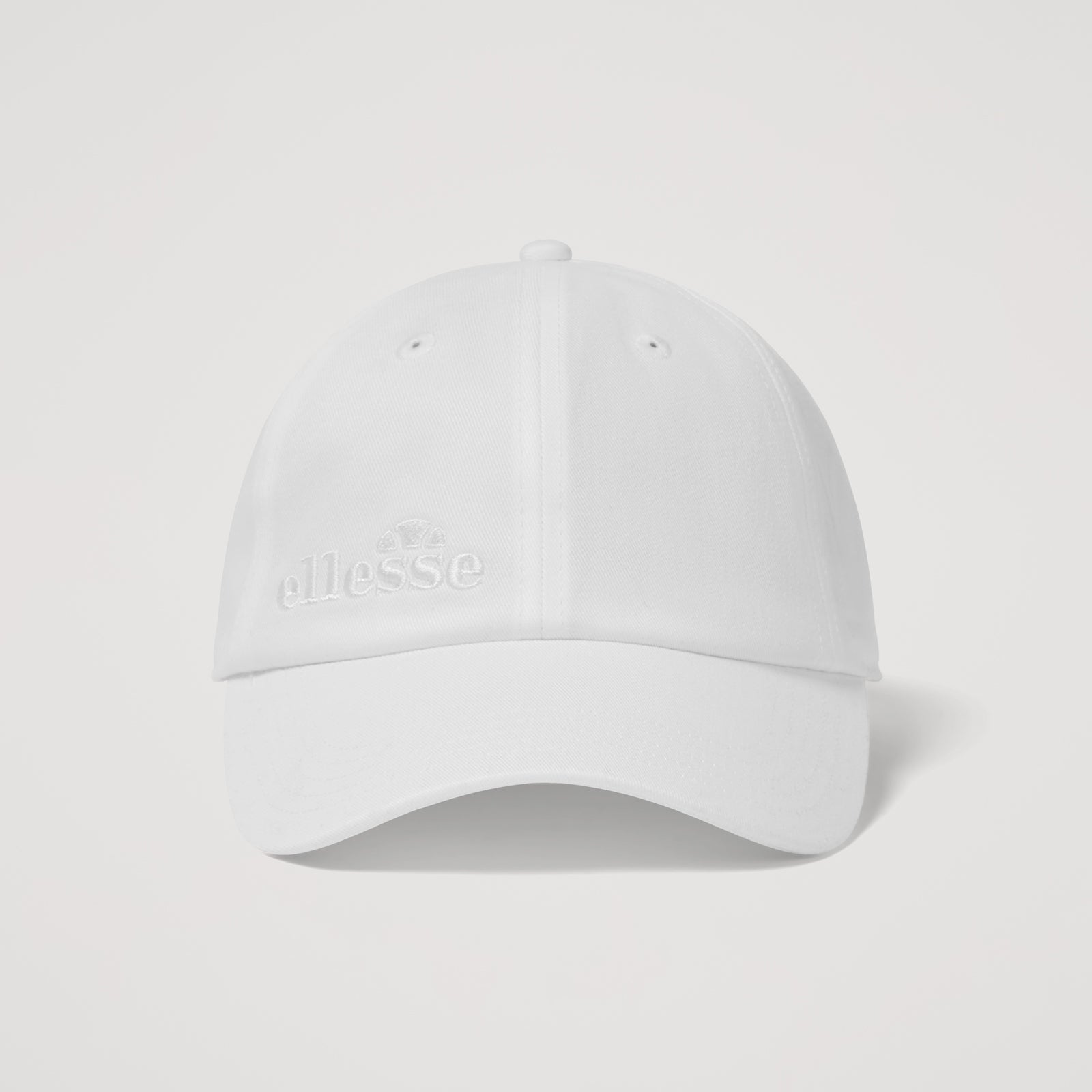 Ellesse Arona cap in black with curved brim and adjustable strap, made of lightweight fabric, casual accessories for outdoor wear.