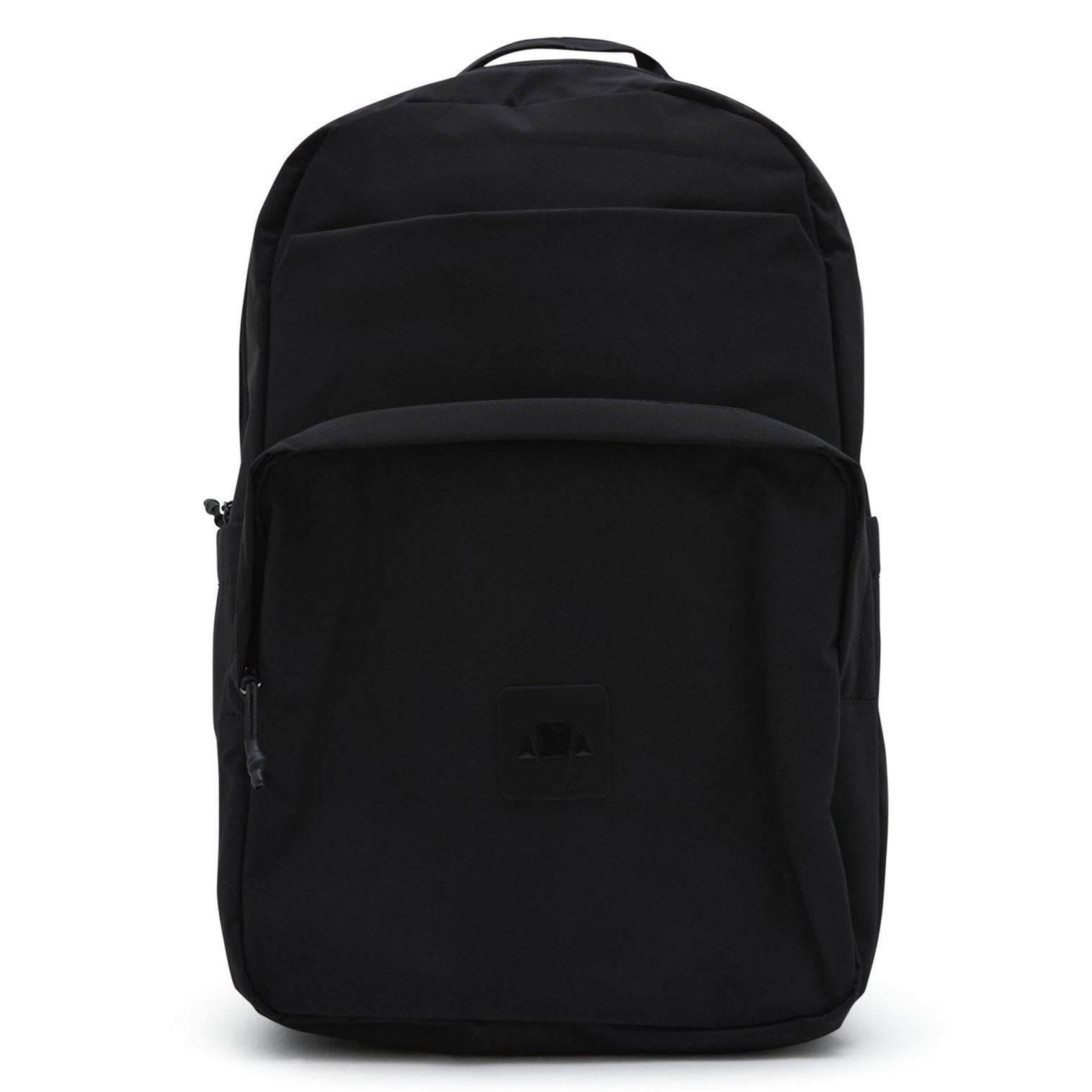 Ellesse Afari backpack in black with adjustable straps and front logo pocket, designed for stylish accessories and daily use.