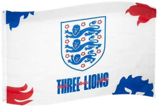 Team Merchandise 5ft x 3ft sports flag with bold team logo and vibrant colors, ideal for displaying team spirit.