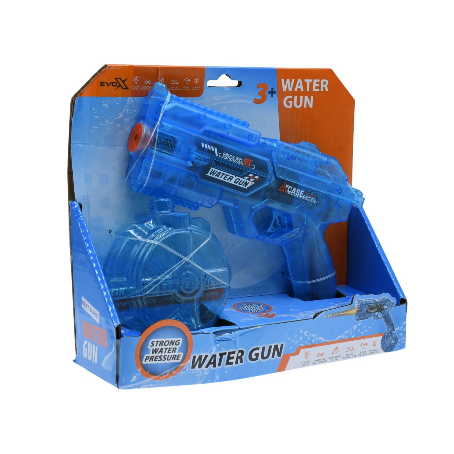 Evo-X Rapid Fire Light Up Electric Water Gun