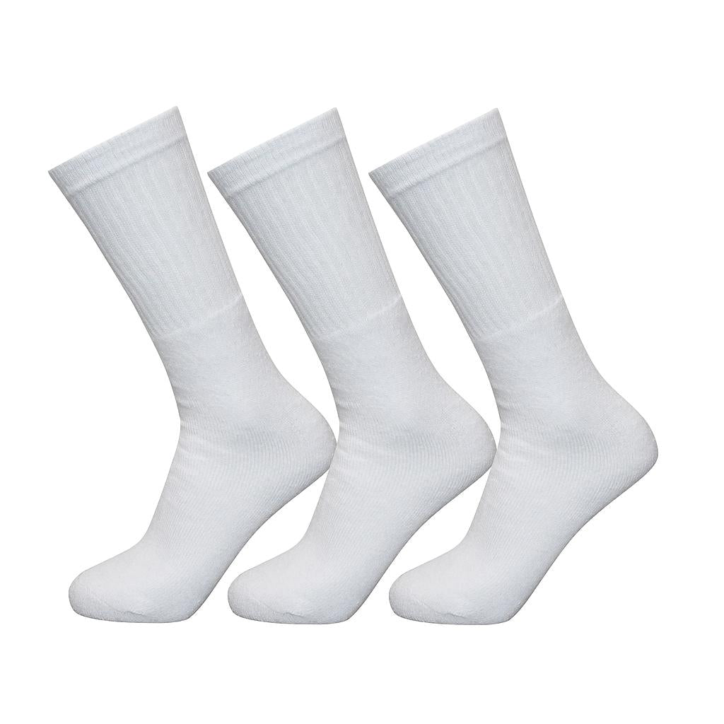 Set of three Exceptio Multi Sport Crew Socks in various colors, designed for comfort and performance during sports activities.