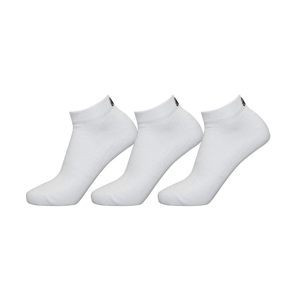 Set of three white Exceptio Sports Trainer Socks for athletic activities, made from breathable, comfortable sporting goods material.