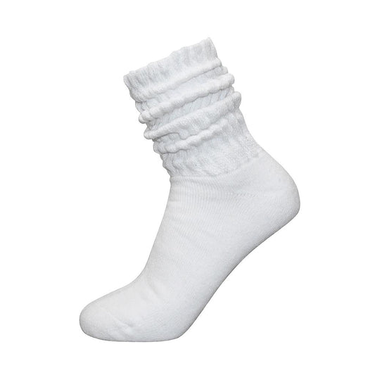 Exceptio Slouch Socks in black and white, sporting goods socks with a relaxed, slouched design, perfect for casual athletic wear.