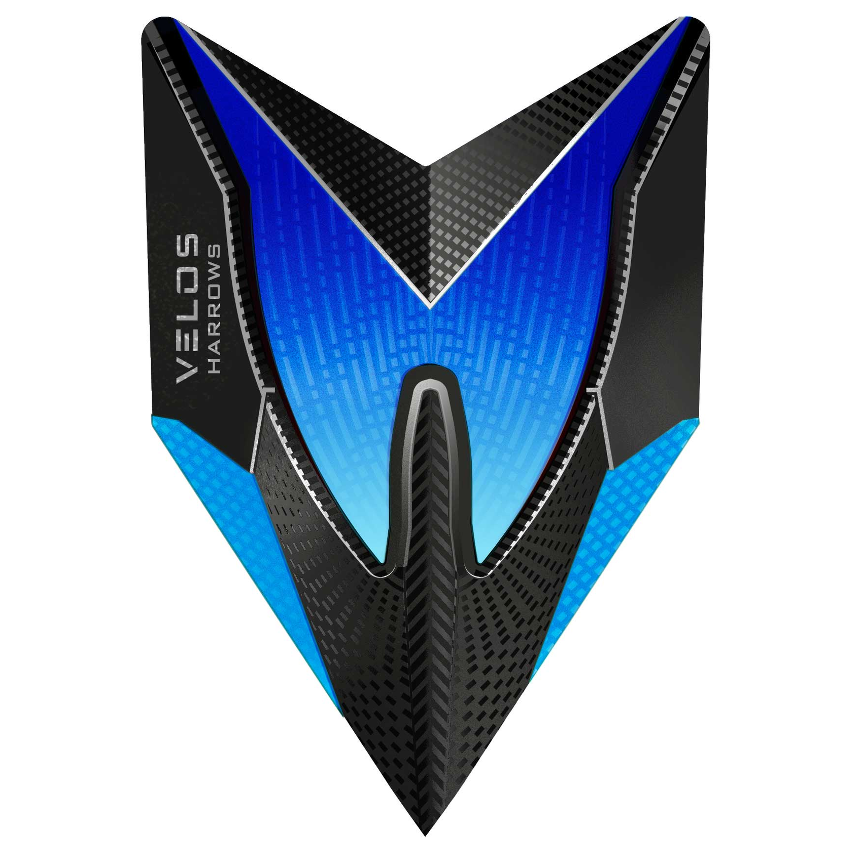 Harrows 100 Micron Velos Flights Set for darts, featuring durable, lightweight flight designs in a colorful set.