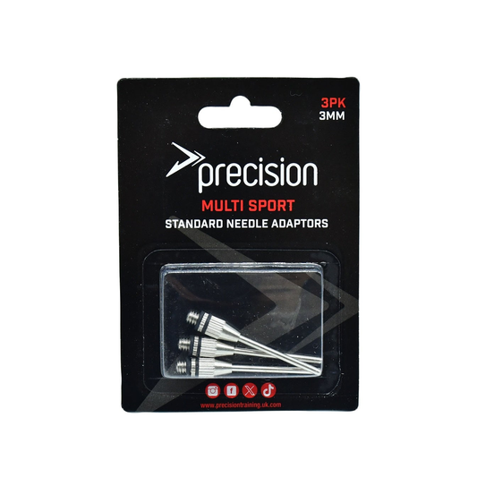 Set of three Precision Standard Needle Adaptors for sporting goods, featuring durable construction and precise fitting.