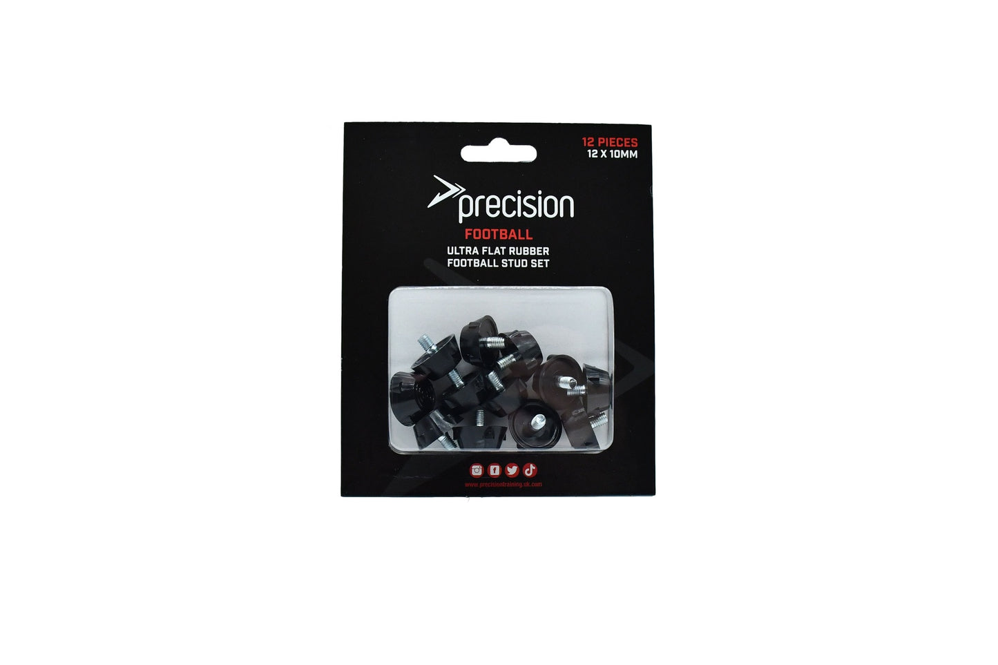Precision Ultra Flat Rubber Football Stud Sets Single