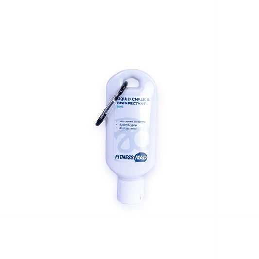 Fitness Mad Liquid Chalk 50ml bottle for improved grip and hand support during sports and weightlifting activities.