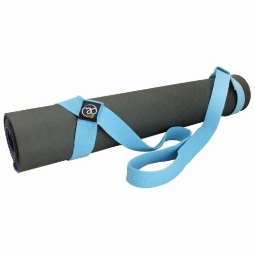 Fitness Mad Yoga Belt + Carry Strap - Blue