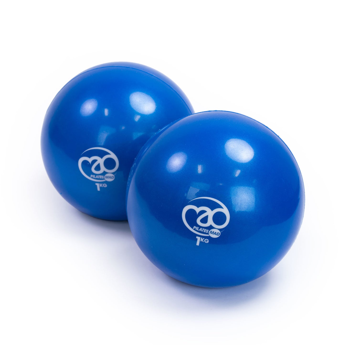 Fitness-Mad Soft Pilates Weights for strength training, shown in the image with comfortable padded grips and compact design.