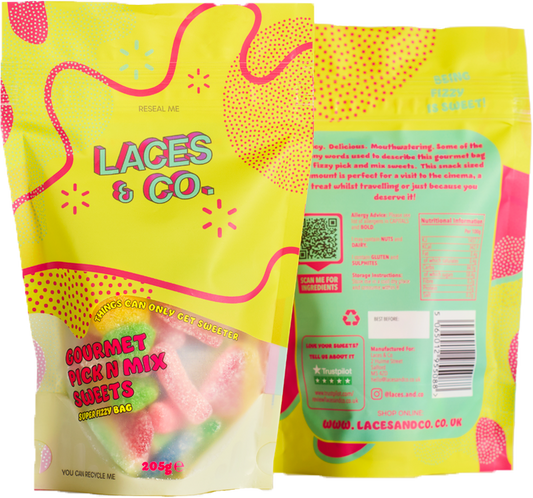 Super Fizzy Snack Sized Sweets Bag - 205g
