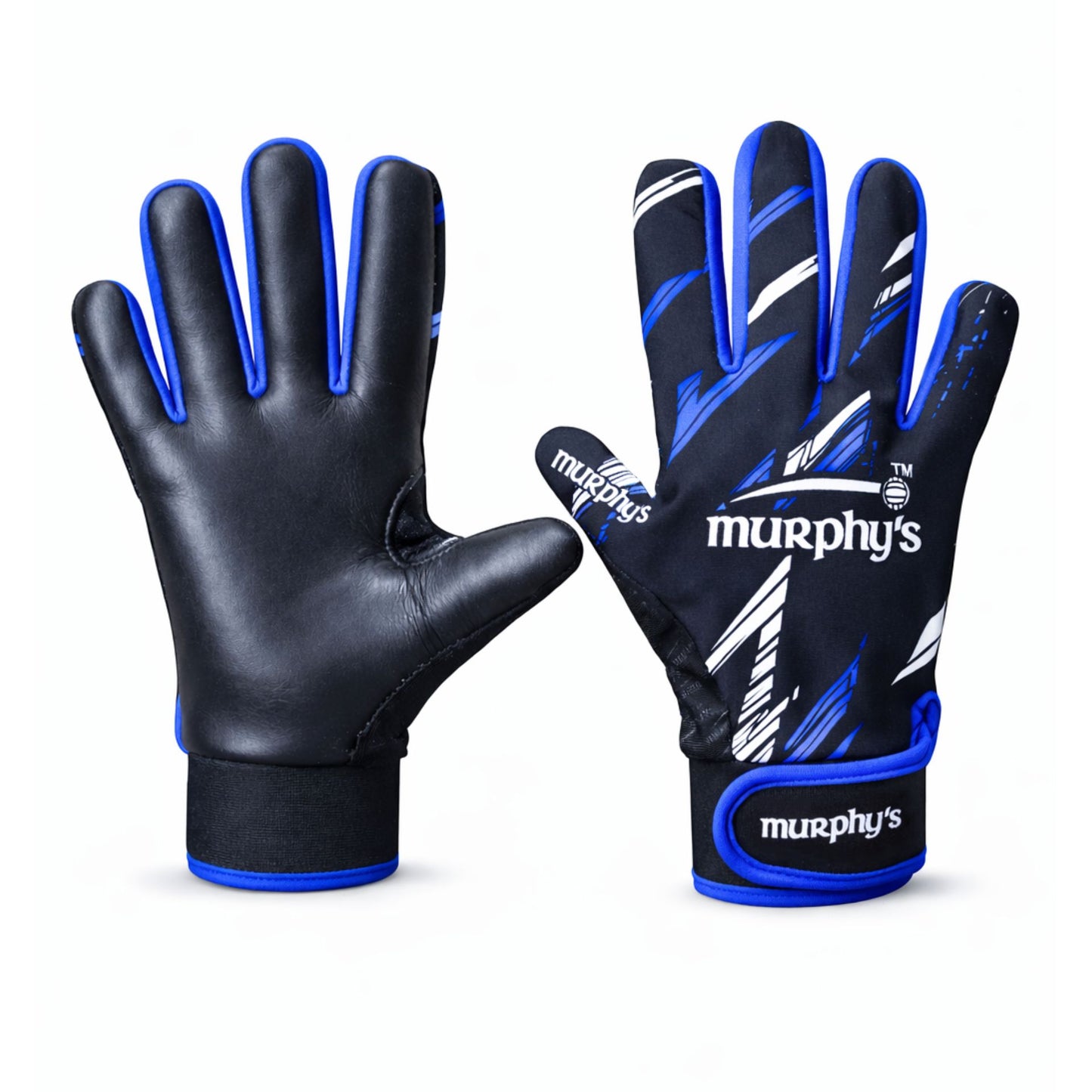 Junior Murphy's Vision Gaelic gloves for sporting goods, featuring white and black design, ideal for Gaelic sports.