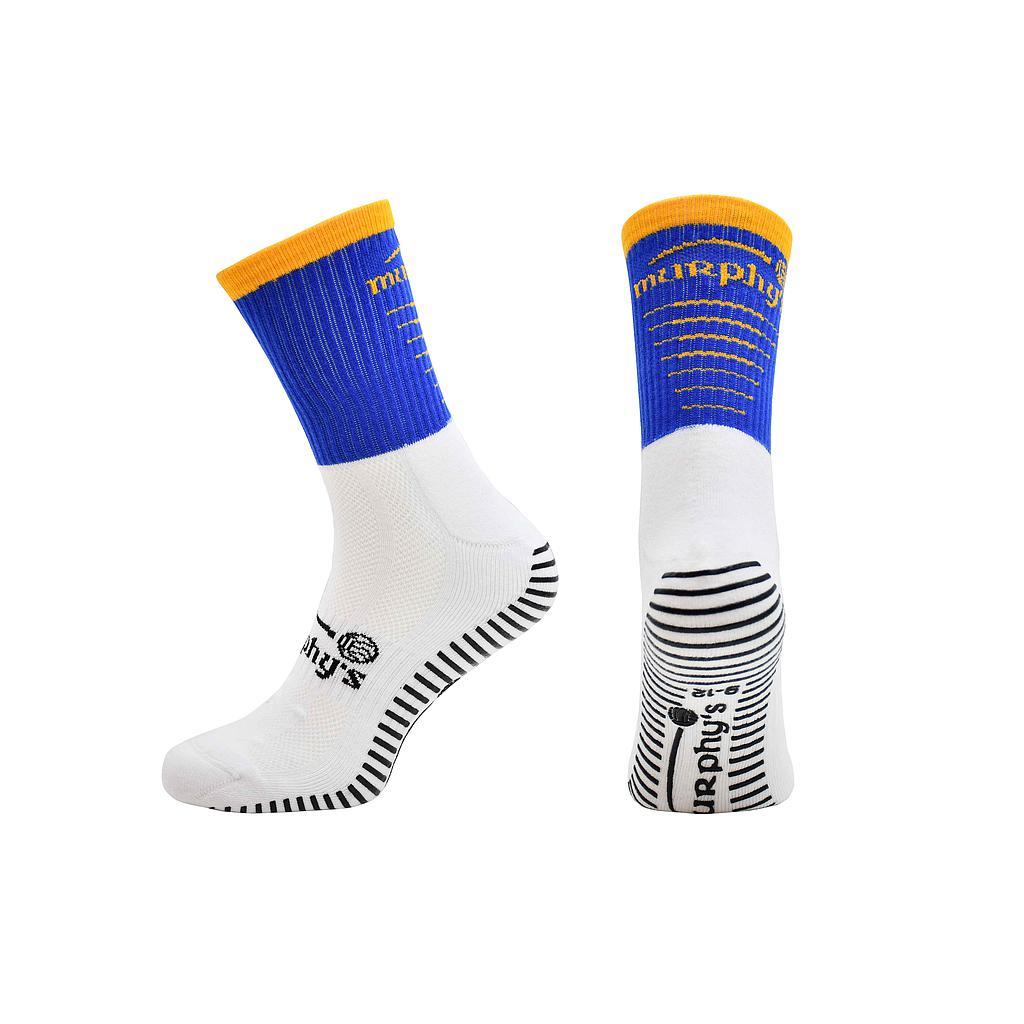Junior Murphy's Pro Mid Grip Socks featuring cushioned fabric and reinforced heel for sports and active wear.