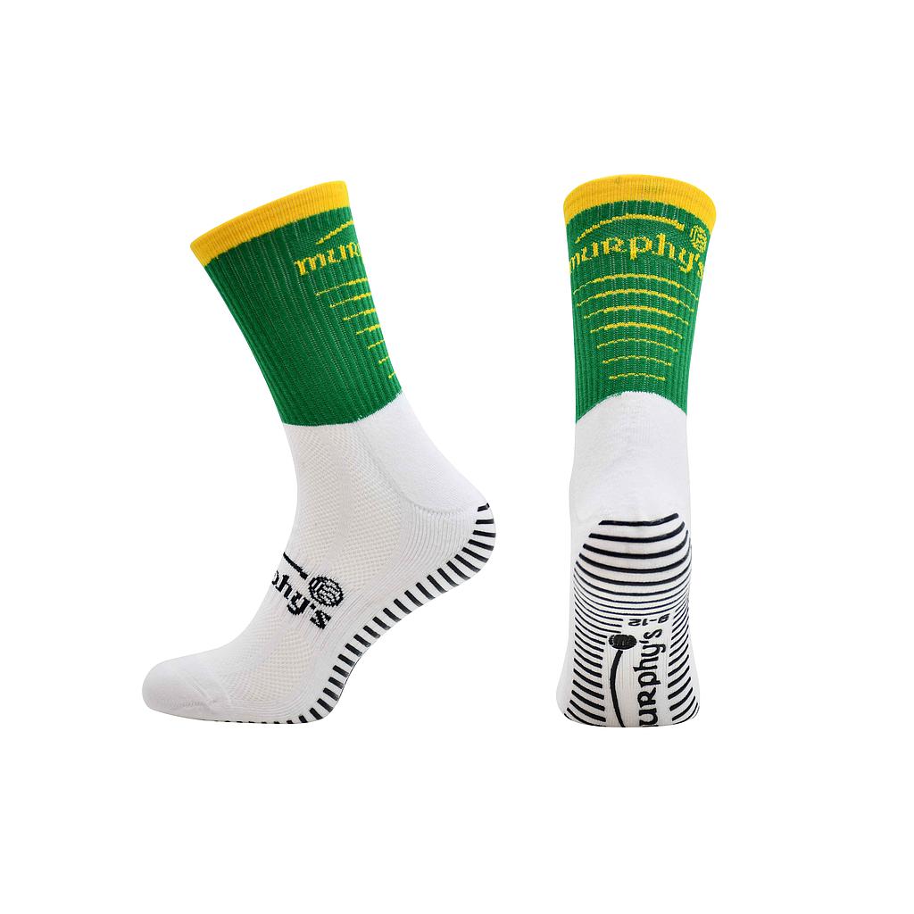 Murphy's Pro Mid Grip Socks for adults, sporting goods with cushioned mid-height design and grip features for athletic use.