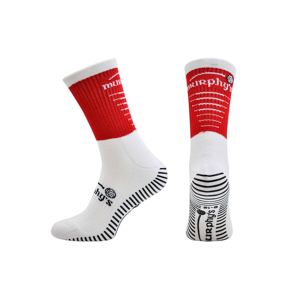 Murphy's Pro Mid Grip Socks for adults, athletic sporting goods with reinforced mid-length design and grip features.