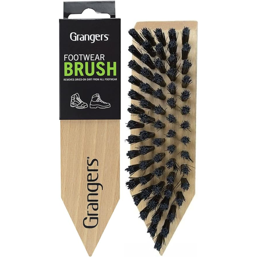 Grangers Footwear Brush for cleaning and maintaining outdoor and sporting footwear, with sturdy bristles for thorough cleaning.