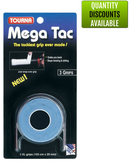 Tourna Mega Tac Blue 3 Grip Roll