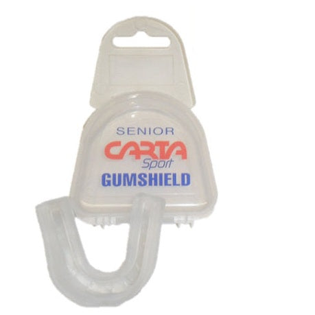 Cartasport Gum Shield mouthguard with ergonomic design, bright color, and secure fit for sports protection.