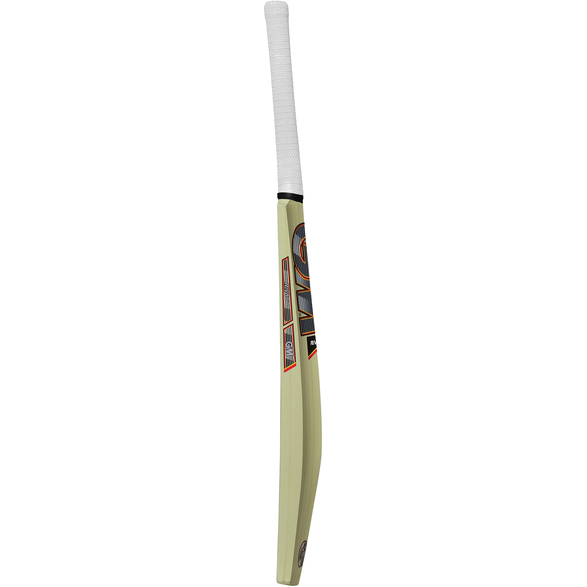 Gunn & Moore CRICKETGM Rival cricket bat with a wooden blade and grip, featuring the brand logo and professional design.