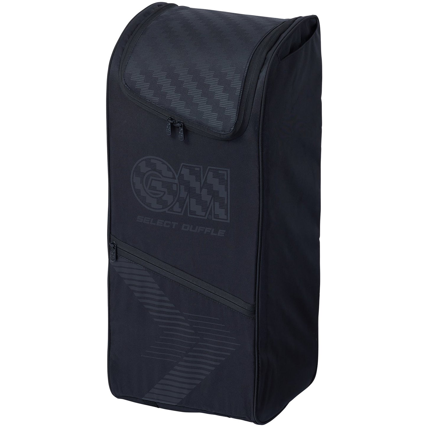 Black GM Cricket Bag Select Duffle by Gunn & Moore, featuring spacious design and sturdy handles for cricket gear storage.