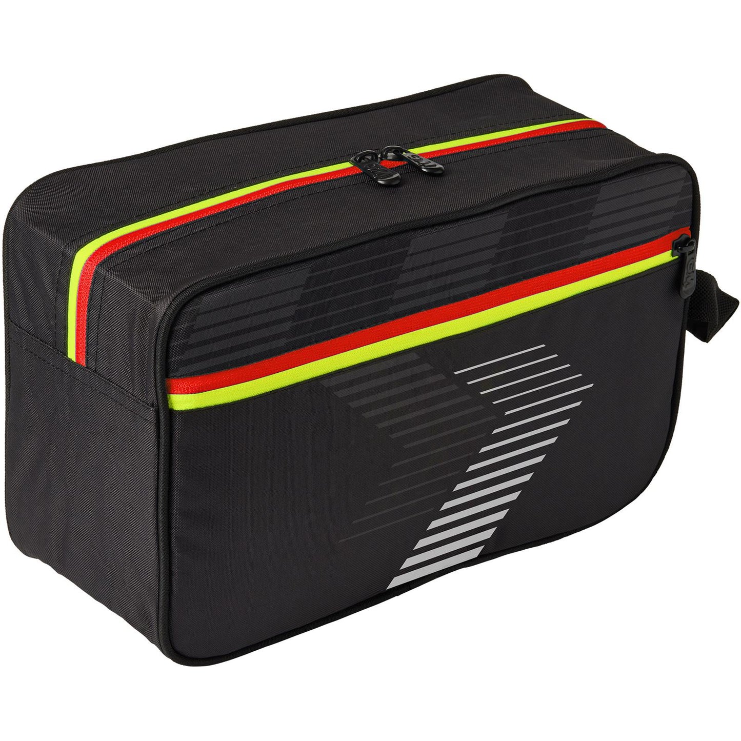 Black Gunn & Moore cricket boot bag with handles, designed for carrying cricket shoes and gear.