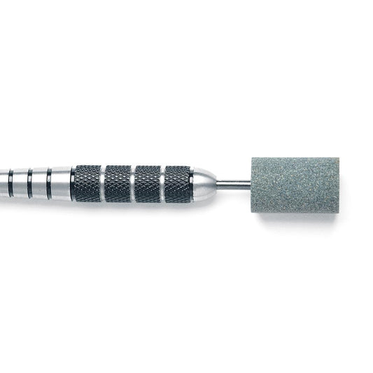 Harrows Dart Sharpener for sporting goods, showing the compact device with sharpening blades and grip design.