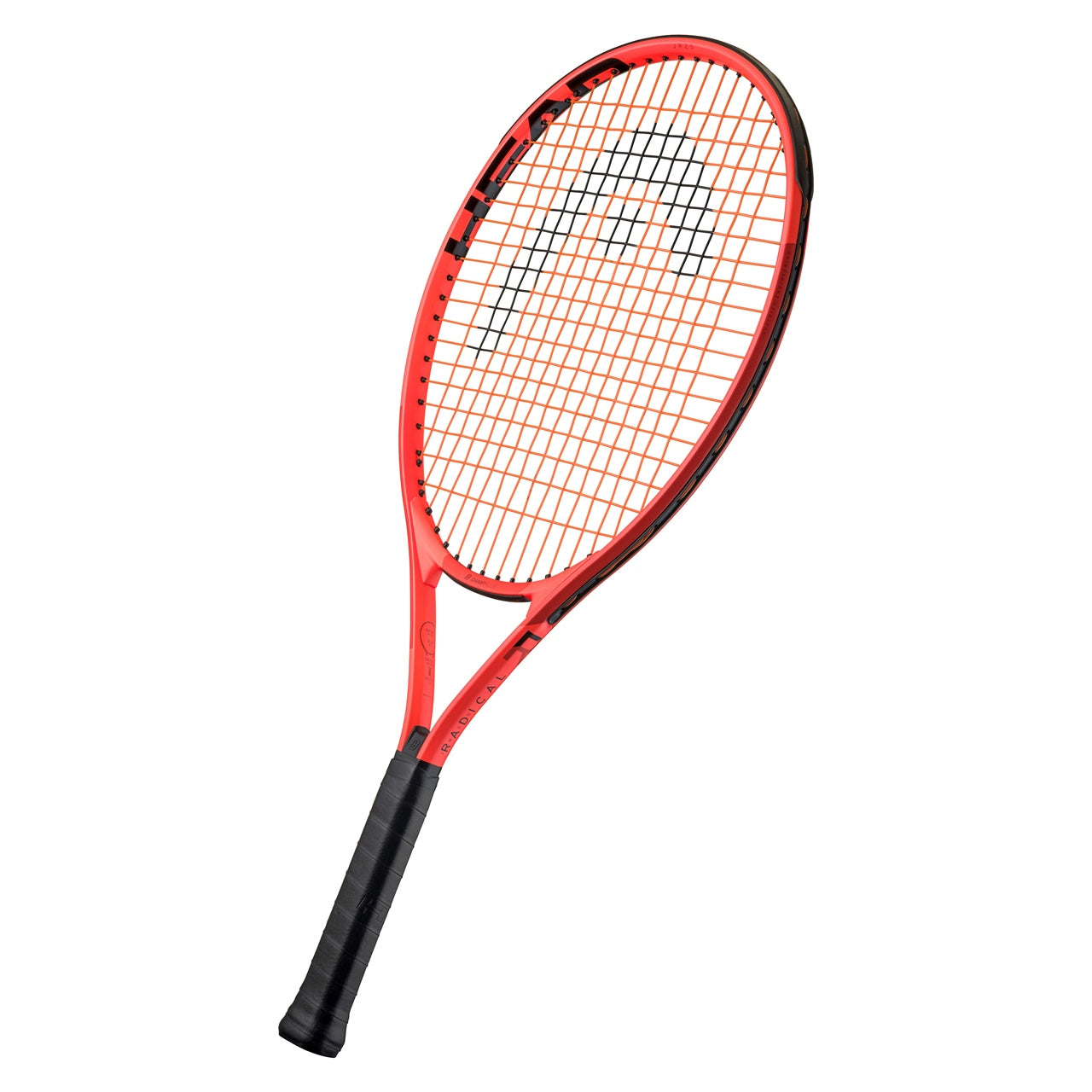 Head Radical tennis racket with a sleek design, featuring a lightweight frame and grip for optimal control and power on the court.