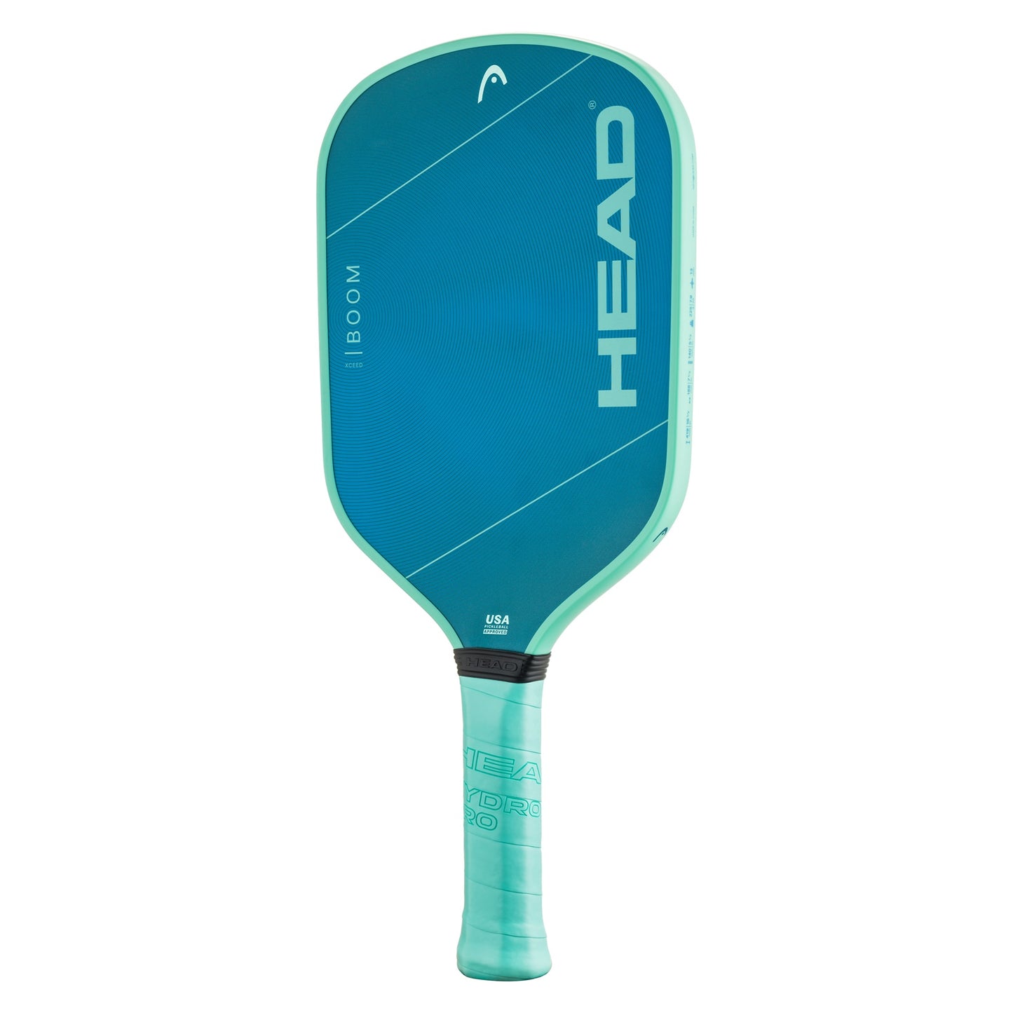 Head Boom Xceed pickleball racket with a sleek design, lightweight frame, and comfortable grip for optimal play.