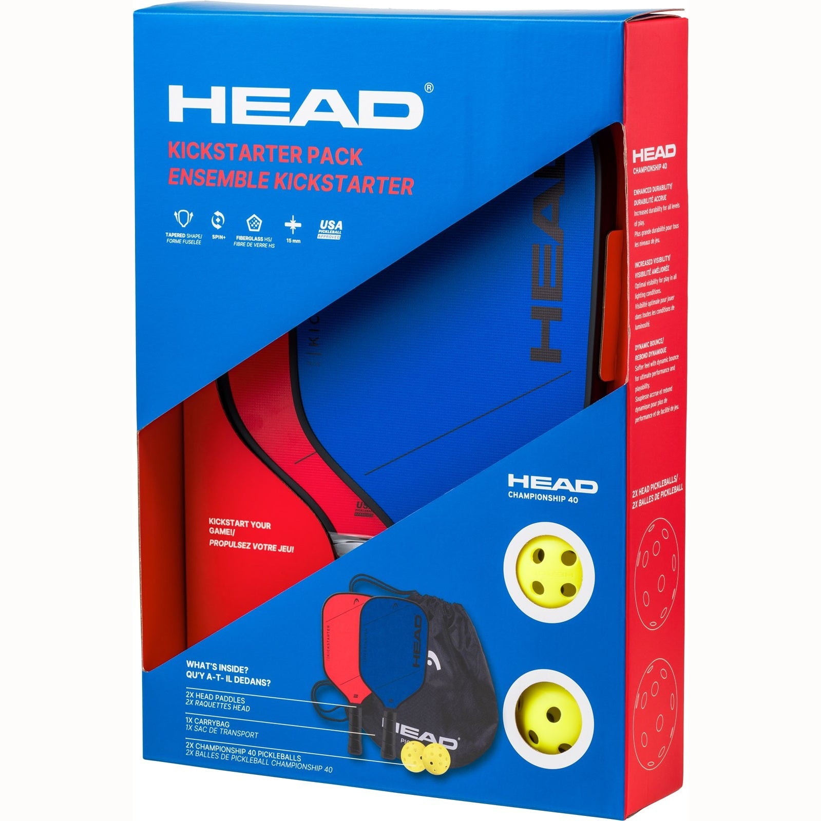 Head Pickleball Kickstarter Pack with multiple pickleball paddles and accessories, designed for recreational pickleball players.