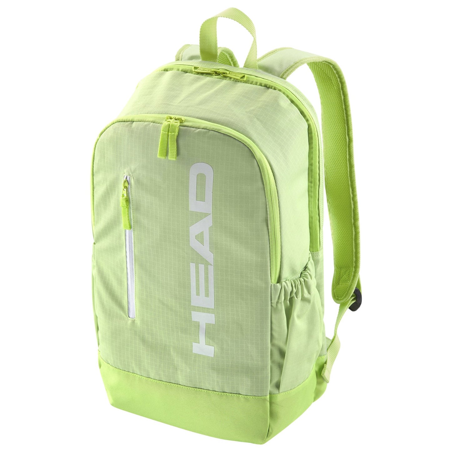 Head Head Base Backpack 17L holdall showing black fabric with adjustable shoulder straps and a front zip pocket.