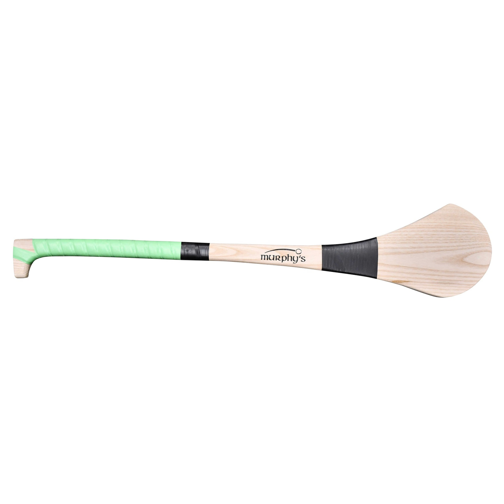 Murphy's Intro Gripped Ash Hurling Stick showing the wooden hurling stick with grip and branding, designed for hurling players.