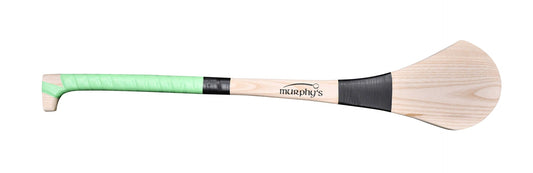 Murphy's Gripped Ash Hurling Stick with textured handle for enhanced grip, used in traditional Irish sport hurling.